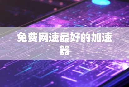 免费网速最好的加速器