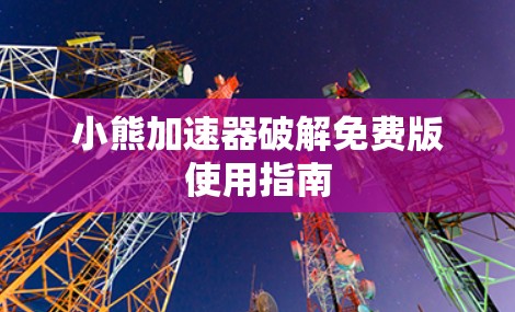 小熊加速器破解免费版使用指南