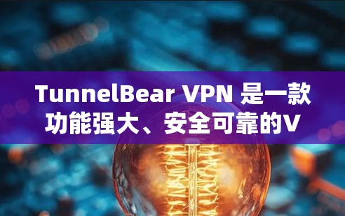 TunnelBear VPN 是一款功能强大、安全可靠的VPN服务，它通过加密技术和多因素认证来保护用户隐私和数据安全。如果你正在寻找类似的功能，以下是几个常见的VPN替代方案，它们各有特点