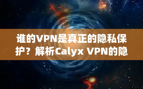 谁的VPN是真正的隐私保护?解析Calyx VPN的隐私功能 谁的VPN是真正的隐私保护?解析Calyx VPN的隐私功能